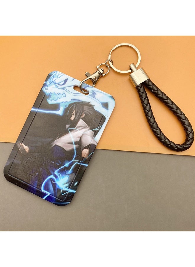 NIBEMINENT 1 - Piece Naruto Kpop Photo Card Holder Pendant Key Chain ID Badge Holder ID Card Holder Photo Card Protector for School ID Office ID Access Card for Women Girls - Image 1