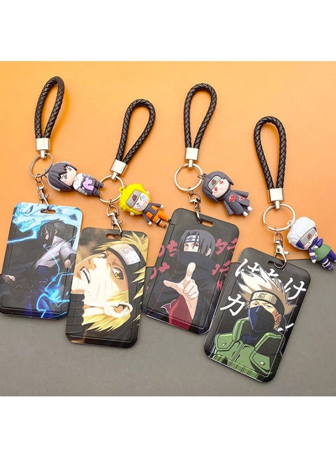 NIBEMINENT 1 - Piece Naruto Kpop Photo Card Holder Pendant Key Chain ID Badge Holder ID Card Holder Photo Card Protector for School ID Office ID Access Card for Women Girls - Image 2