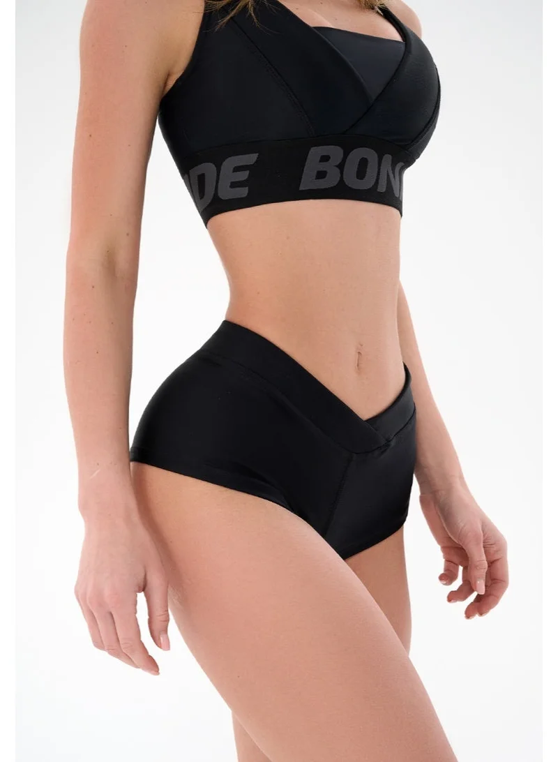 بونا فيدي Bona Fide شورت نسائي رياضي عالي الخصر – Push Up ونحت القوام – شورت جيم مع شد البطن