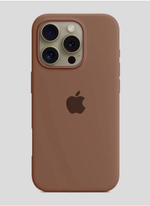 Apple iPhone 16 Pro Max 2024 Premium Soft Liquid Silicone Case Cover - Desert Titanium