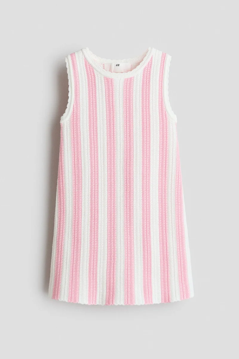 H&M Textured cotton dress