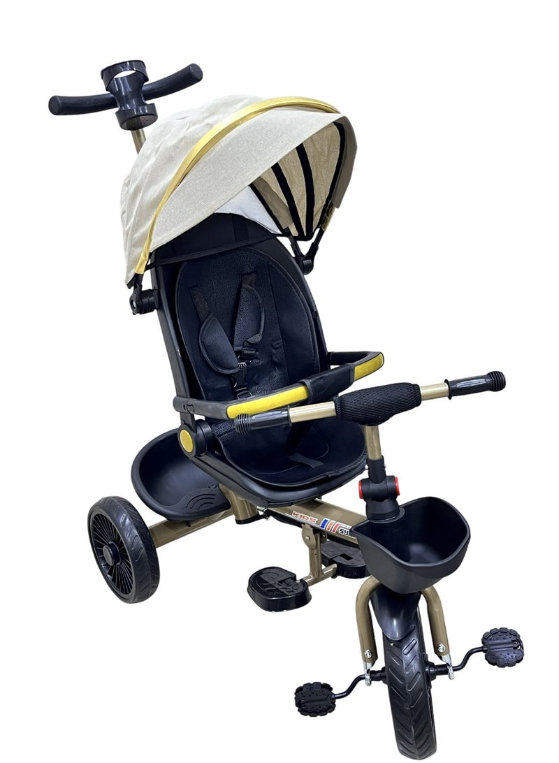 Luxury Multi-functional Kids' Tricycle and Stroller - Elegance, Safety, and Fun for Every Outing  - Image 2