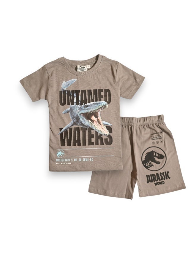 Jurassic Park JURASSIC | BOYS T-SHIRT & SHORTS SET | 100% COTTON - Image 1