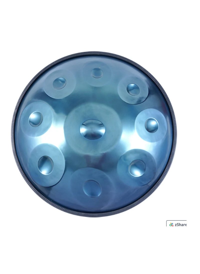 Megarya Professional Handpan D Minor 9 Notes Steel Tongue Drum, 22 Inch Steel Hand Drum, 432HZ, With Soft Handpan Bag, 2 Handpan Mallets, Handpan Stand, Cleaning Cloth and Belt  - Image 2