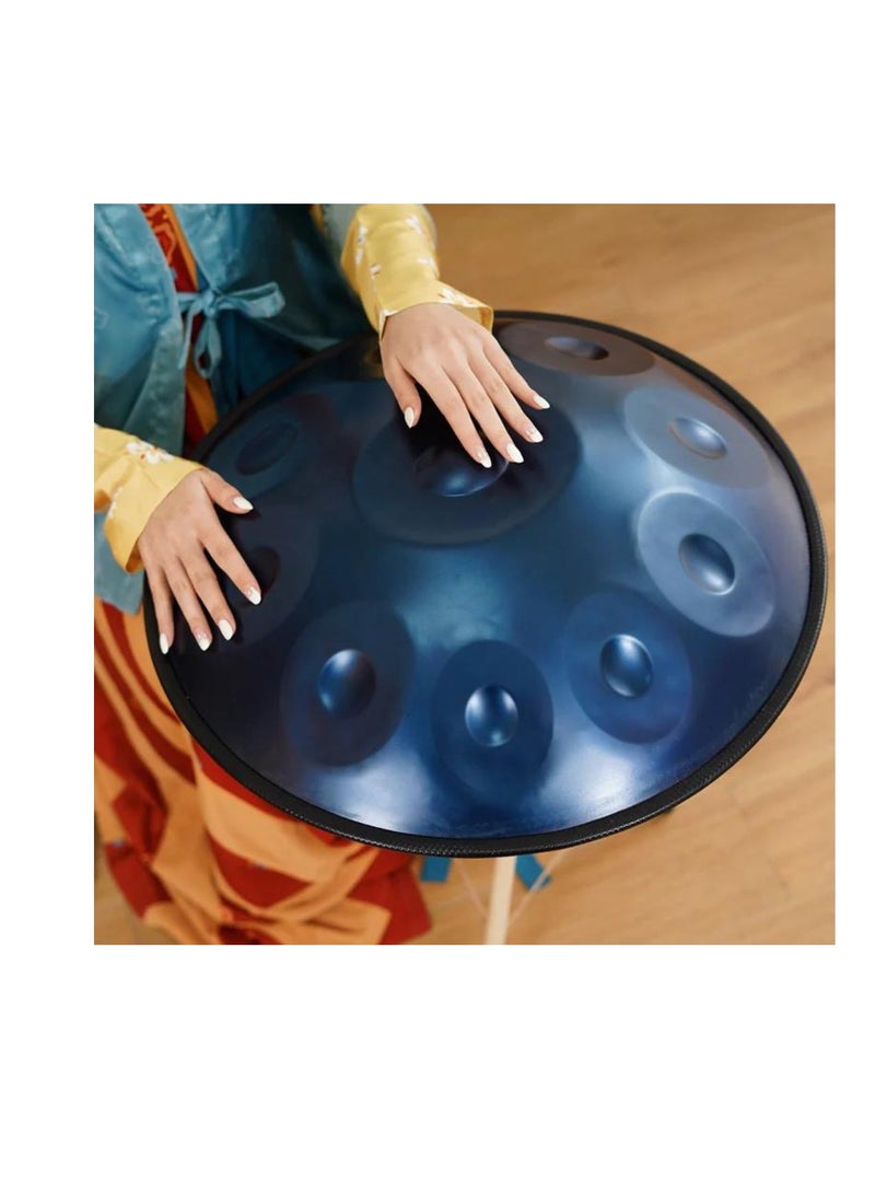 Megarya Professional Handpan D Minor 9 Notes Steel Tongue Drum, 22 Inch Steel Hand Drum, 432HZ, With Soft Handpan Bag, 2 Handpan Mallets, Handpan Stand, Cleaning Cloth and Belt  - Image 3
