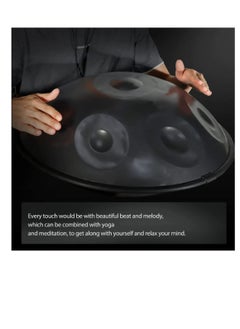 Megarya Professional Handpan D Minor 9 Notes Steel Tongue Drum, 22 Inch Steel Hand Drum, 432HZ, With Soft Handpan Bag, 2 Handpan Mallets, Handpan Stand, Cleaning Cloth and Belt  - Image 5