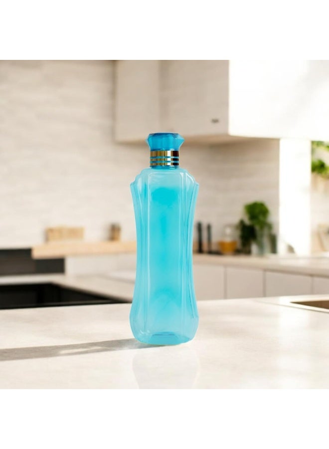 HomeWiz Kitchen Plastic Water Bottle I Water Bottle 1 Ltr | Ideal For Kitchen Home Office Travel Small Fridge For Room Gym| Unbreakable & Leak Proof I BPA Free | Set Of 6 Water Bottles, Assorted - Image 2