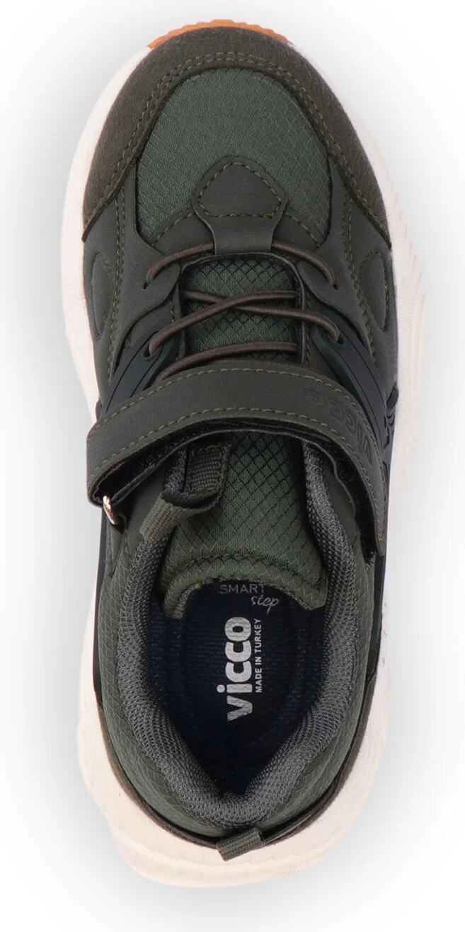 VICCO Fawn Lightweight Boys Khaki Sneaker