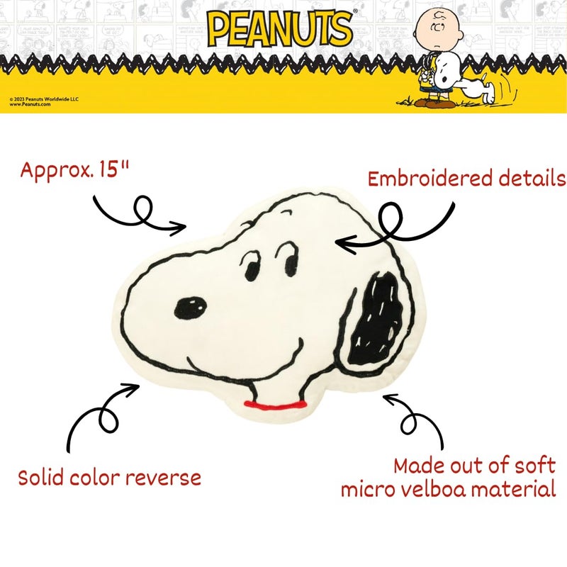 فرانكو Franco Bedding Super Super Plush Decorative Throw Pillow (100 ٪ منتج مرخص رسميًا) Snoopy مقاس واحد - Image 3
