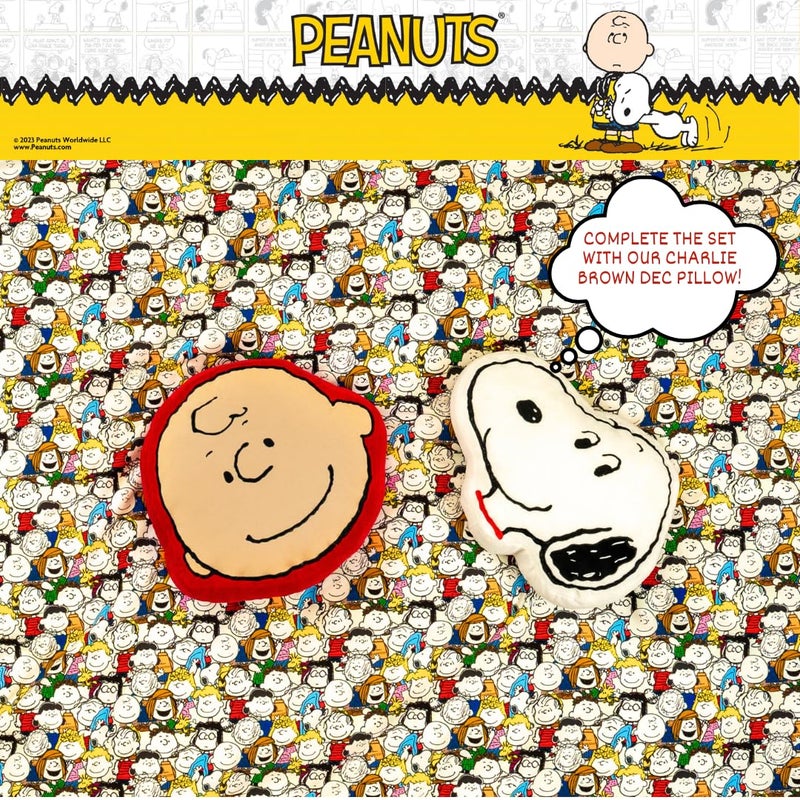 فرانكو Franco Bedding Super Super Plush Decorative Throw Pillow (100 ٪ منتج مرخص رسميًا) Snoopy مقاس واحد - Image 4