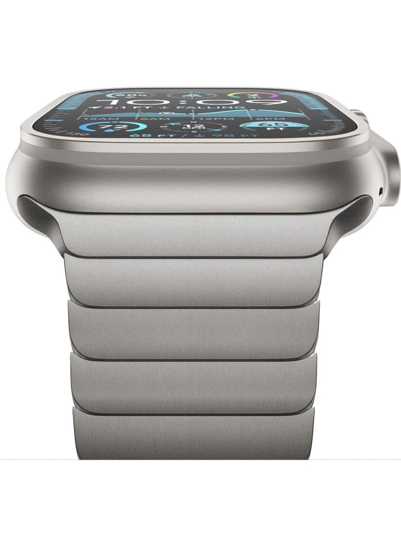 TIGER Stainless Steel Strap for iWatch 49mm, 46mm, 45mm, 44mm, 42mm – Premium Waterproof Titanium Replacement Band for Apple Watch Ultra 3, Ultra 2, Series 10, 9, 8, 7, SE, 6, 5, 4, 3, 2, 1 – Adjustable Sleek Metal Design for All Wrist Sizes - Image 2