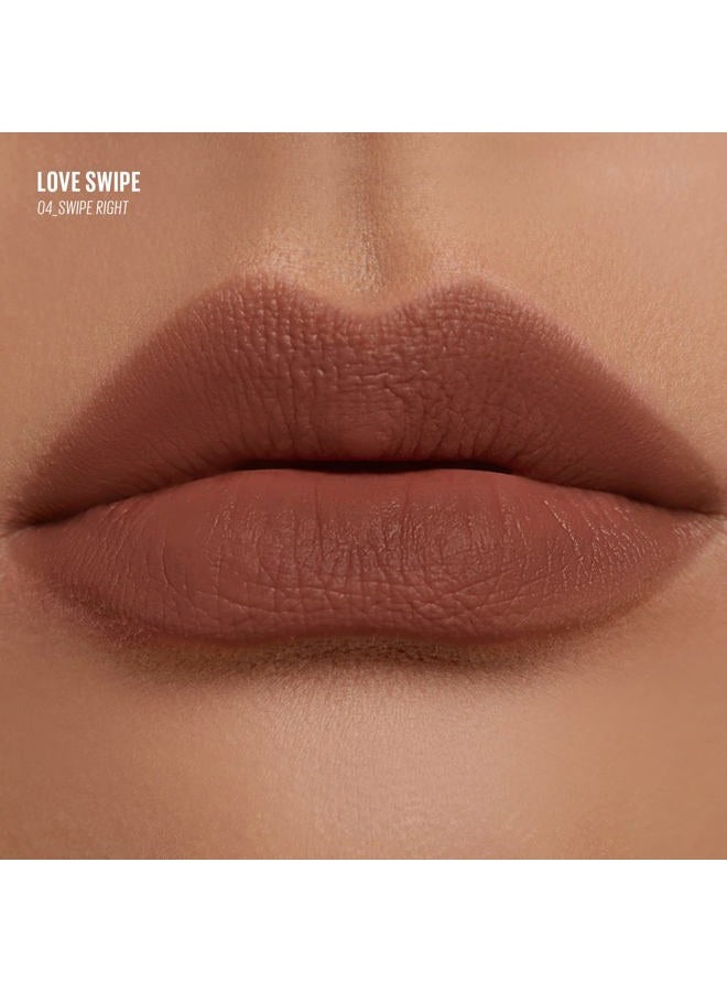 KAJA Lip Mousse - Love Swipe 04 Swipe Right | with Raspberry Seed Oil and Vitamin E, Buildable, Blendable, Moisturizing, Velvet Finish, Weightless Texture, Deep Shades, 0.22 Oz - Image 3