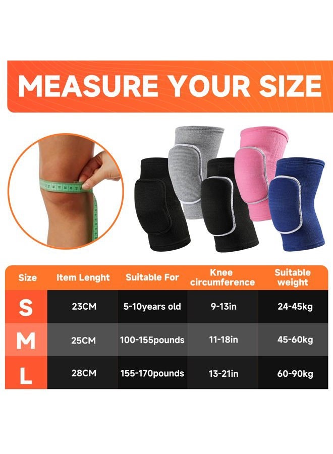RYBTB Volleyball Knee Pads knee brace for Women Kids Girls，Soft and Breathable Knee Pads for Volleyball, Dancing, Football, Yoga, Basketball, and Skating - Protective Knee Pads for Adults and Kids (Black, - Image 2