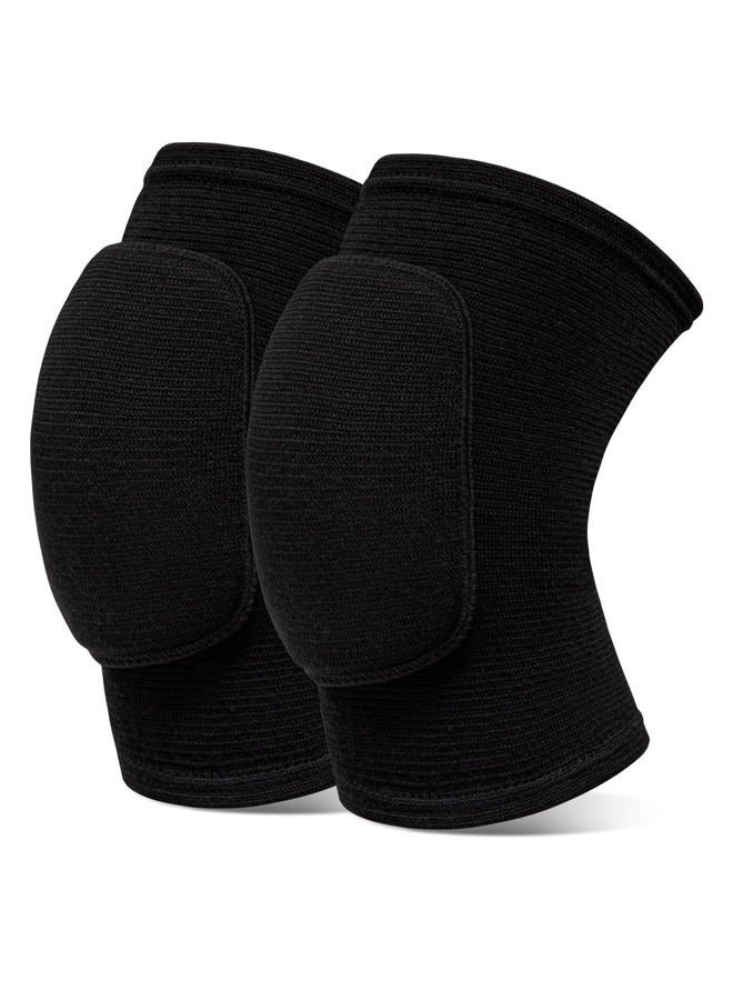 RYBTB Volleyball Knee Pads knee brace for Women Kids Girls，Soft and Breathable Knee Pads for Volleyball, Dancing, Football, Yoga, Basketball, and Skating - Protective Knee Pads for Adults and Kids (Black, - Image 1