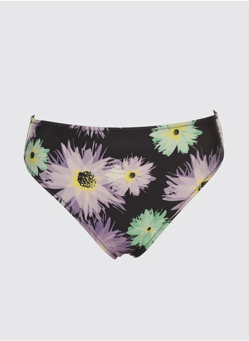 trendyol Floral Print Bikini Bottom