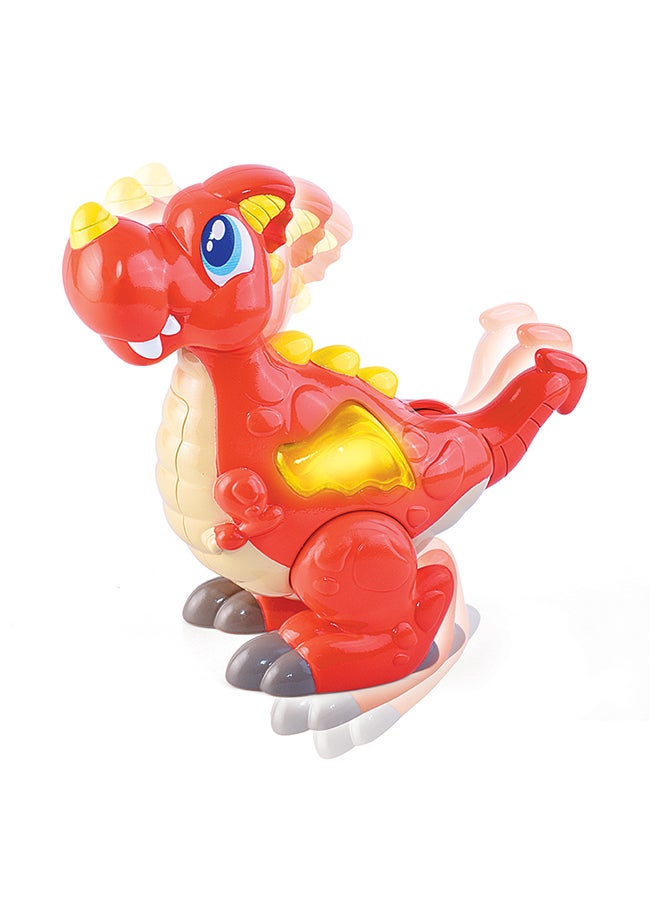 Happy Kids Little Learners Fairy Tales Animals - Light And Sound, Multi-articulated Head And Legs, Dragon  - Image 4