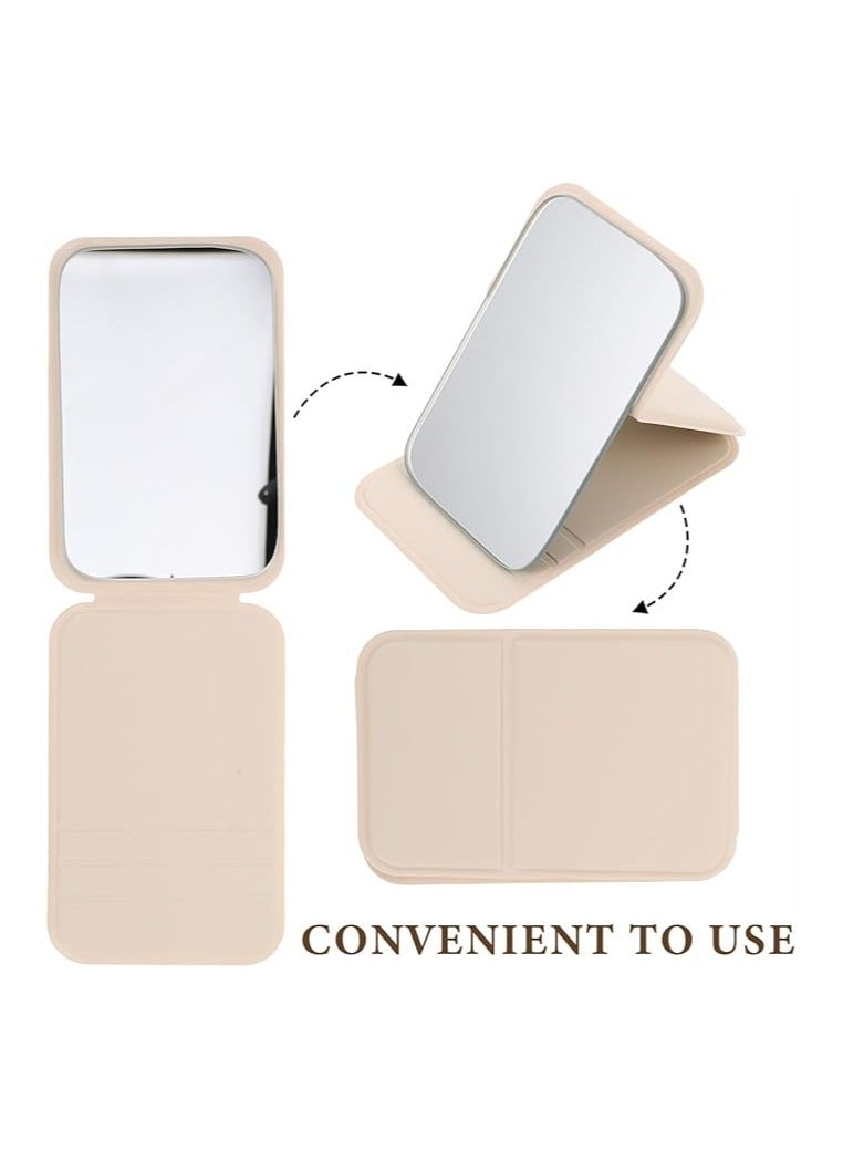 ZO7 Portable Foldable Makeup Mirror – Compact Travel Pocket Size, Lightweight Standing Vanity Mirror for Purse, Bag & Daily Use - Image 3