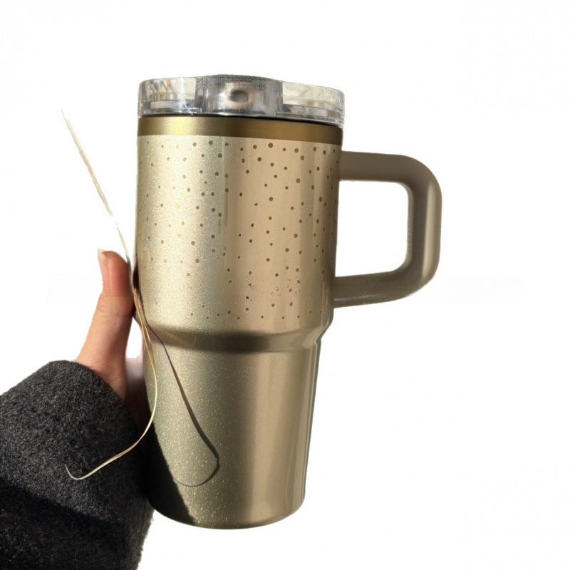 Stainless Steel Tumbler 40oz with Straw and Handle - Image 2