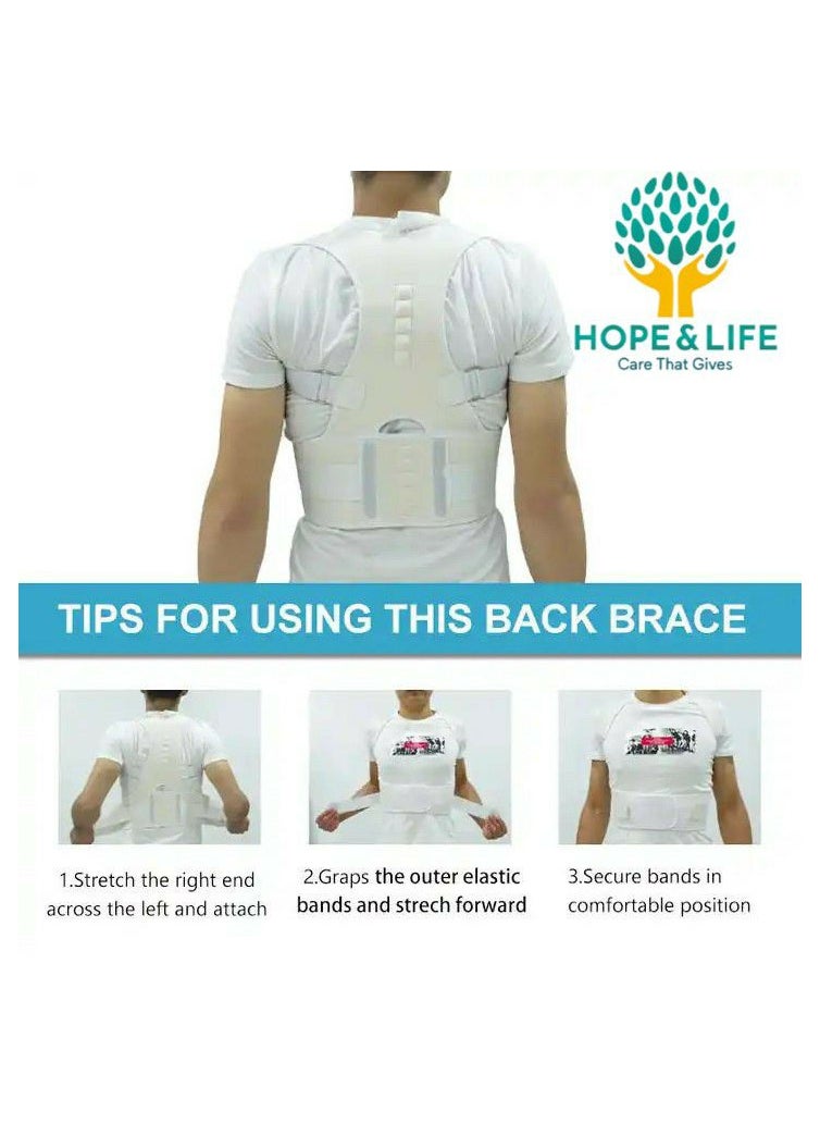 Hope And Life - The Back Belt For Posture Correction And Shoulder Straightening Is Made Of Strong, Breathable Material That Is Comfortable To Wear - Size L - Image 1