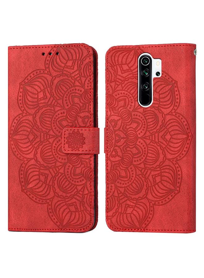 Case For Xiaomi Redmi Note 8 Pro Mandala Embossed Flip Leather Phone Case