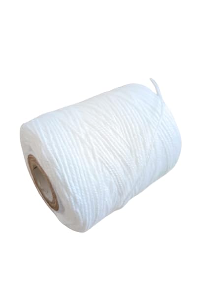 Hookcart 50 Gram Cotton Yarn Thread Roll Unbreakable for Flower Garland Making Knitting Crochet Embroidery and Other Crafts, White, Pack of 10 - Image 3