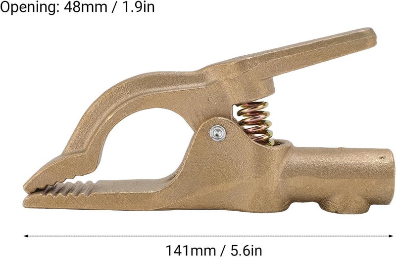 Brass A Shaped Welding Ground Clamp 300 Amp, Heavy Duty Welding Earth Clamp, Large 141mm Size - Excellent Conductivity, Oxidation, For High Current Welding Applications - Image 4