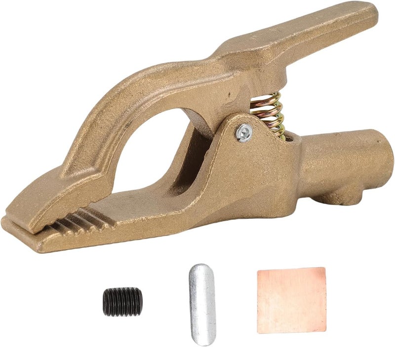 Brass A Shaped Welding Ground Clamp 300 Amp, Heavy Duty Welding Earth Clamp, Large 141mm Size - Excellent Conductivity, Oxidation, For High Current Welding Applications - Image 1