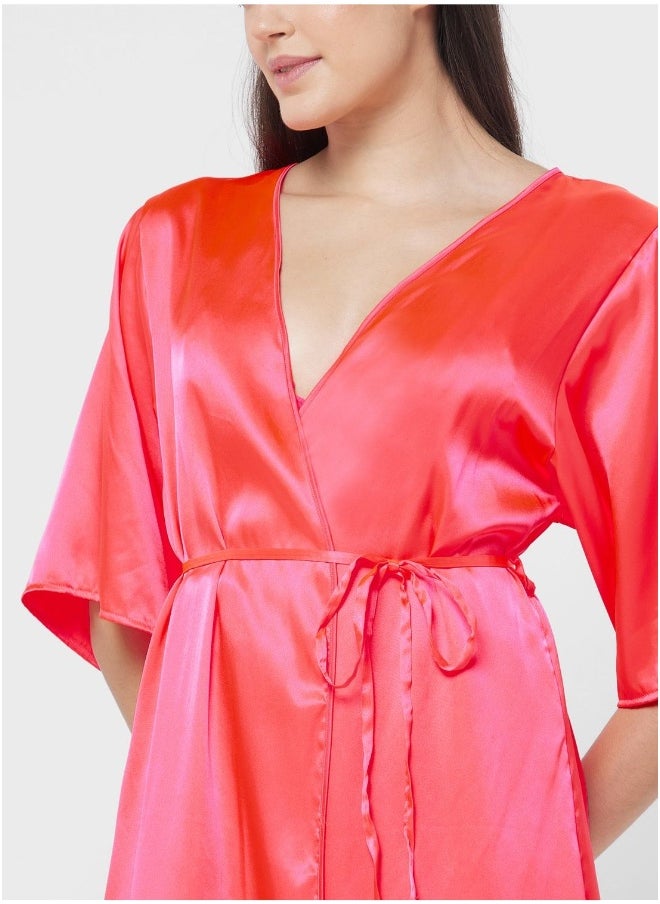 La Senza Tie Detail Robe  - Image 3