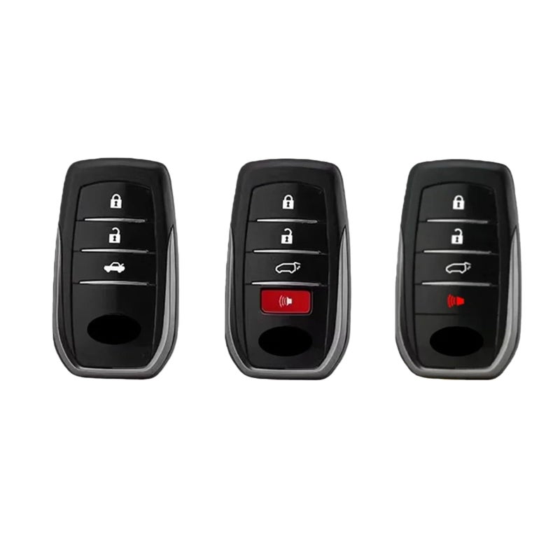 Brown Leather Key Fob Case Compatible For Toyota Land Cruiser 250 300 Prado 2024 2025 - Image 3