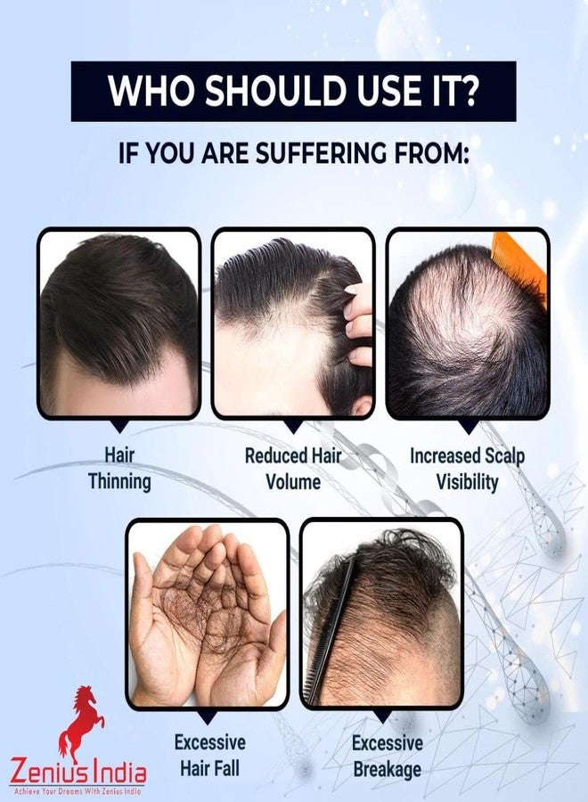 Zenius India زيت للشعر للرجال والنساء، مضاد لقشرة الرأس، تساقط الشعر، جفاف الشعر وتجعده، فقدان الشعر، عناية فائقة بالشعر بفوائد النيم، الصبار، الأملا، اللوز، والبرينجراج. - Image 3