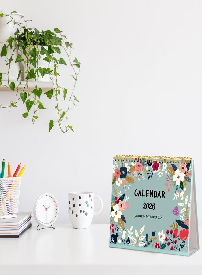 BowCuk Desk Calendar 2026 - Standing Flip Desktop Calendar 2026, 12 Months(January 2026 - December 2026), 11" x 8.5", Large with Notes, To-dos, Yearly Overview, Thick Paper, Great for Easy Planning - Image 2