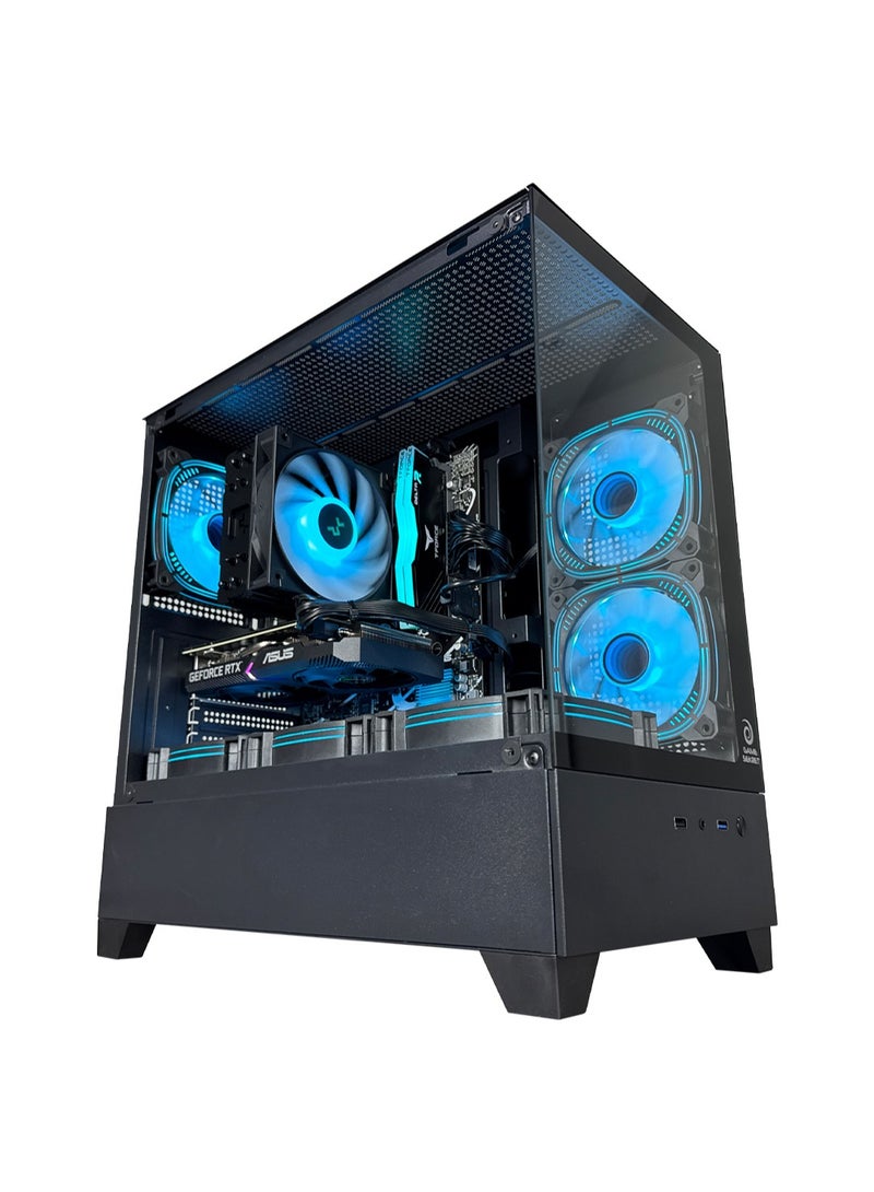 Game Sekret ChatGPT said:  حاسوب الألعاب Level Gaming PC من Game Sekret – بمعالج Intel Core i5-12400F، وبطاقة رسوميات GeForce RTX 3050 سعة 8 جيجابايت، وذاكرة DDR4 بسعة 16 جيجابايت، وتخزين SSD من نوع M.2 NVMe بسعة 1 تيرابايت، ومبرّد هوائي، ولوحة أم H610، ومزوّد طاقة بقدرة 500 واط بمعيار 80+، واتصال WiFi وBluetooth، ونظام تشغيل Windows 11 Pro، مع ضمان لمدة سنة واحدة. None - Image 1