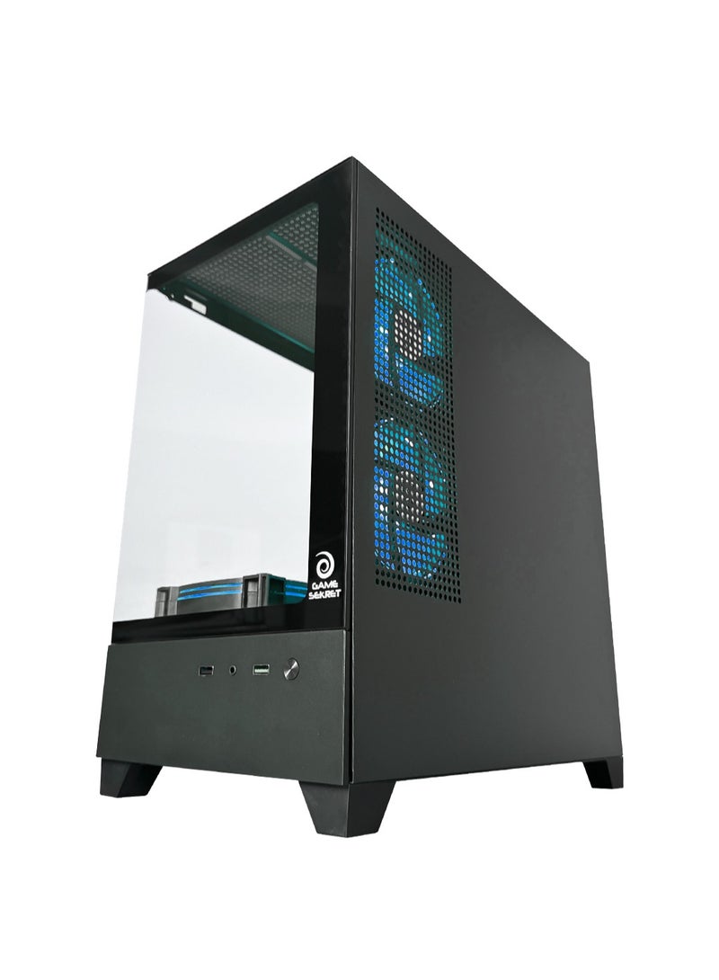 Game Sekret ChatGPT said:  حاسوب الألعاب Level Gaming PC من Game Sekret – بمعالج Intel Core i5-12400F، وبطاقة رسوميات GeForce RTX 3050 سعة 8 جيجابايت، وذاكرة DDR4 بسعة 16 جيجابايت، وتخزين SSD من نوع M.2 NVMe بسعة 1 تيرابايت، ومبرّد هوائي، ولوحة أم H610، ومزوّد طاقة بقدرة 500 واط بمعيار 80+، واتصال WiFi وBluetooth، ونظام تشغيل Windows 11 Pro، مع ضمان لمدة سنة واحدة. None - Image 4