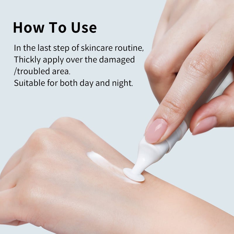 YADAH Anti Trouble Red Zero Spot Cream, Easy Application Acne Spot Treatment, Natural Niacinamide Acne Treatment, 100% Vegan Formula For Acne Care, Acne Whitehead Scar Solution Treatment 0.5 FL.Oz. - Image 5