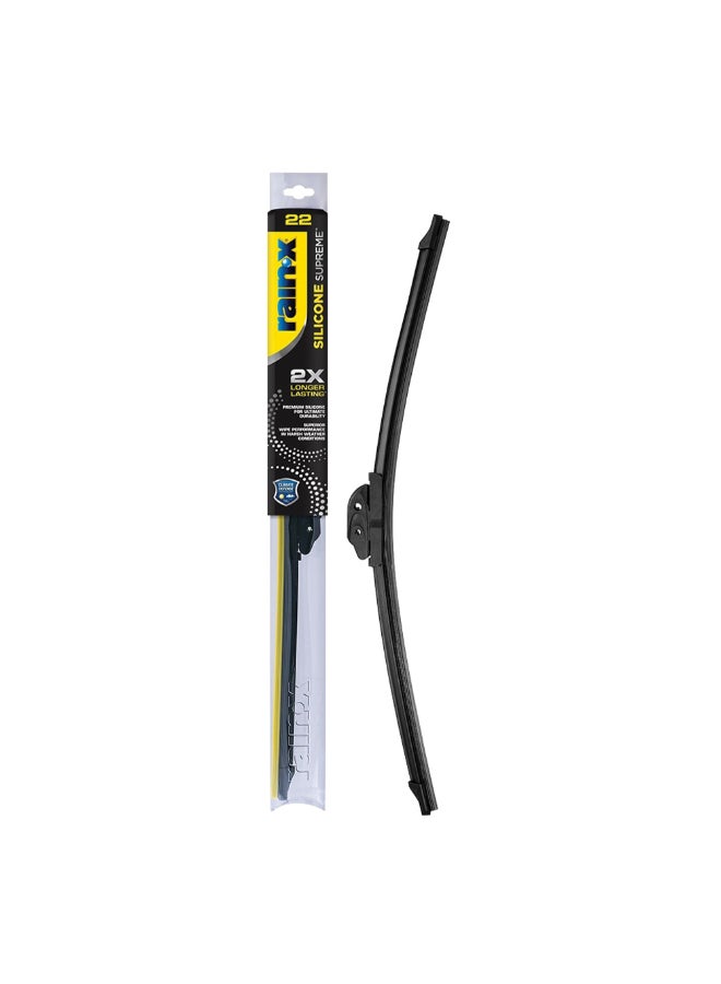 Rain-X Silicone Supreme All Season Windshield Beam Wiper Blade Black 14 Inch 830514 - Image 1