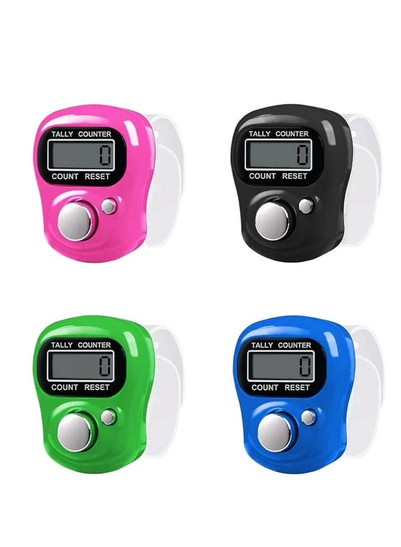 Electronic finger counter with digital LCD display and reset capability, ideal for golf hand counting, counting goods, counting turns in knitting, easy to use and practical design - Image 1