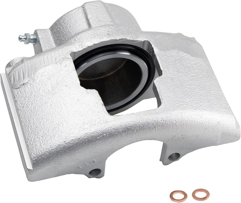 TRQ Front Left Brake Caliper Drivers Side Compatible with 1990-2000 Chevrolet C3500 2001-2002 Express 2500 1996-2002 Express 3500 K3500 1994-1999 Dodge Ram 2500 Ram 3500 GMC Savana 2500 Savana 3500 - Image 3