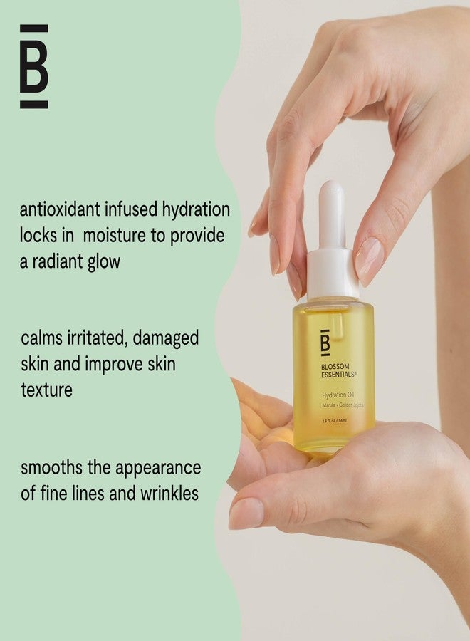 Blossom Essentials Hydration Oil for Face & Body - Antioxidant-Rich with Marula Oil, Golden Jojoba, Rosehip & Squalane, Lightweight Formula for Deep Hydration, Soothing, and Anti-Aging Benefits - Image 3