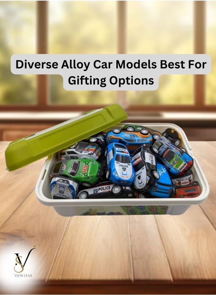 VIEW STAR Viewstar Pack of 35 Pull Back Metal Toy Cars - Mini Sports Cars for Kids, Car Toys For Boys & Girls - Random Model & Colors cars For Children - Sports Pull Back Cars  - Image 2
