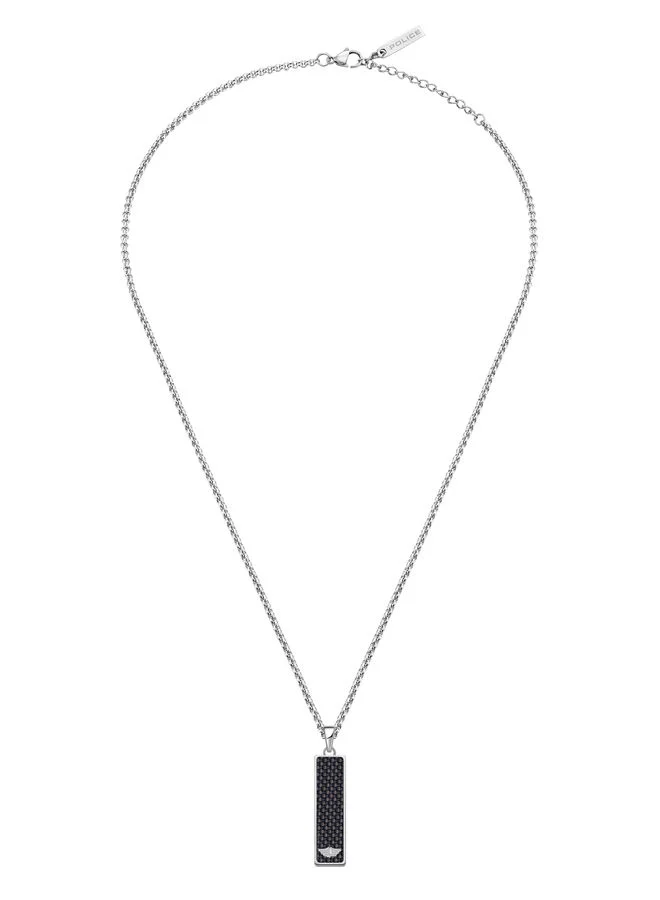 POLICE Necklace For Men Stainless Steel With Carbon FibrePEAGN0009001