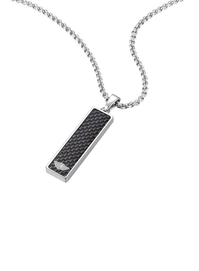 POLICE Necklace For Men Stainless Steel With Carbon FibrePEAGN0009001