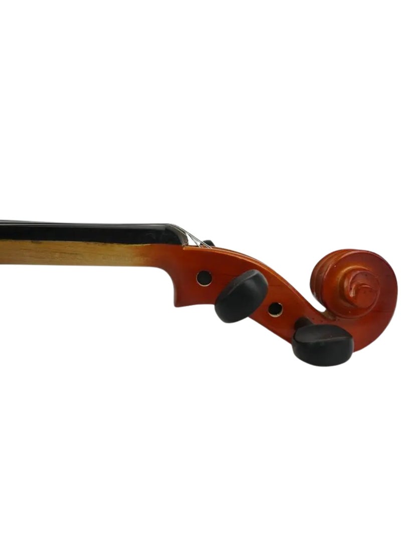 Megarya MegArya 4/4 Full Size Electric Silent Violin Set – Ideal for Beginner Adults and Teens – Crafted from Solid Maple Wood with Ebony Fittings, this Metallic Mahogany Violin Offers Quiet Practice with a Sleek Electronic Design.  - Image 4