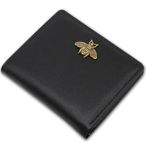 Altally Small Women Wallet RFID Blocking Bifold Pocket Wallet Slim Compact Ladies Purse Mini Wallets For Women (Black) - Image 1
