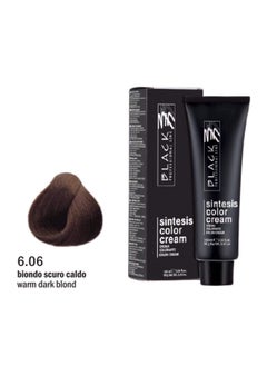 Black Black Sintesis Color Cream Warm Dark Blonde 6.06 