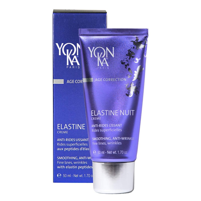 Yonka Yon-Ka Elastine Nuit Anti-Wrinkle Night Cream | Anti Aging Facial Moisturizer and Eye Cream | Soften Fine Lines and Wrinkles with Vitamin C and Elastin Peptides | Paraben-Free | 1.70 oz - Image 2