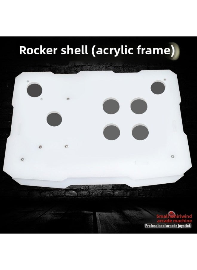 جنرال إطار من الأكريليك على شكل هيكل هزاز من Kings Arcade Frame DIY ملحقات صندوق آلة الروك من Arcade - لون المنتج: إطار أكريليك أحمر بأربعة أزرار قوس  - Image 2