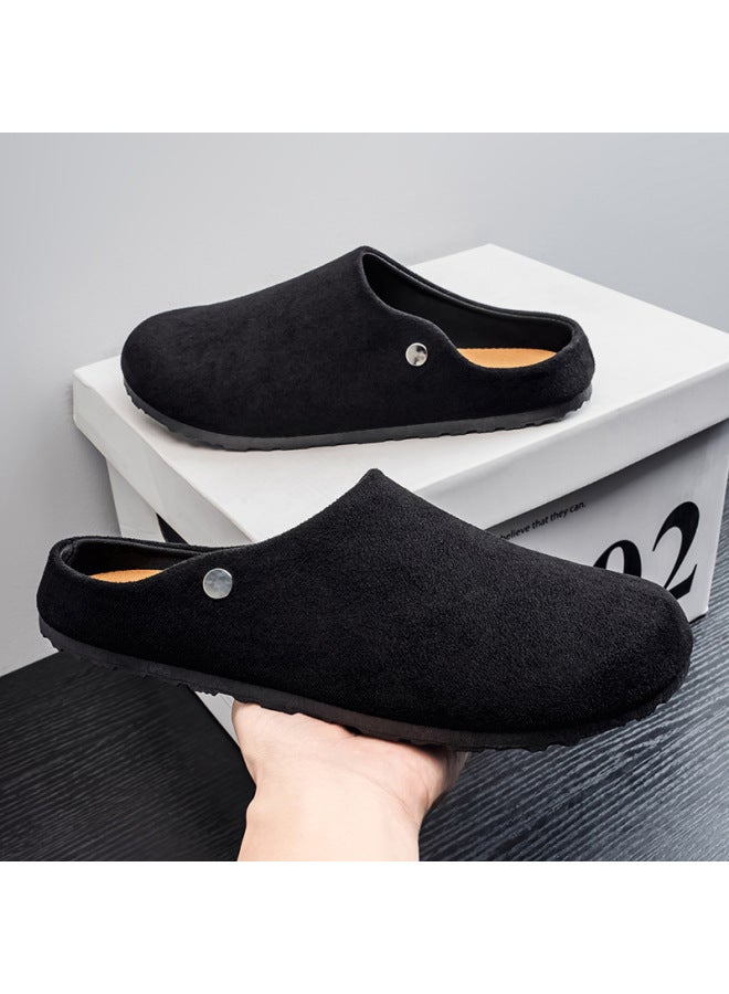 Birkenstock Men's Shoes Spring And Autumn Mule Lazy Slip-on No Heel Retro Versatile Casual Office Closed-toe Slippers