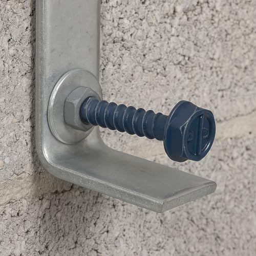 BCP Fasteners 100 Qty 1/4" x 1-3/4" Hex Head Diamond Tip Concrete Screws to Anchor Masonry, Block & Brick with Drill Bit Included (BCP499) - Image 3