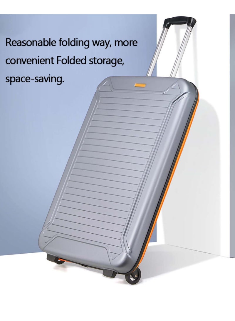 XiuWoo 20" Carry On Collapsible, Portable Folding Luggage With Spinner Wheels & TSA Lock, Lightweight Hard Shell Travel Carry-on Cabin Luggage, Suitcase Small Cabin Bag - Image 2