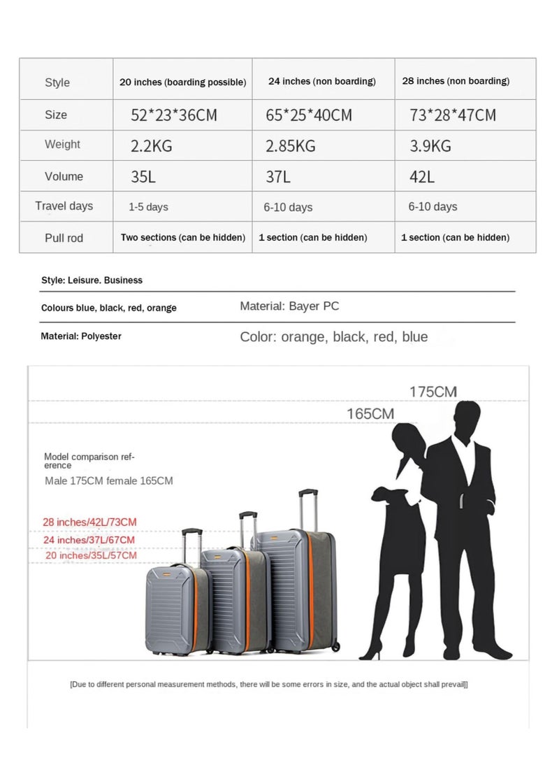 XiuWoo 20" Carry On Collapsible, Portable Folding Luggage With Spinner Wheels & TSA Lock, Lightweight Hard Shell Travel Carry-on Cabin Luggage, Suitcase Small Cabin Bag - Image 4